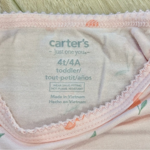 Toddler Girls' 2pc ComfySoft™  Snug Fit Pajama Set by Carter's - Size 4T - Picture 4 of 8